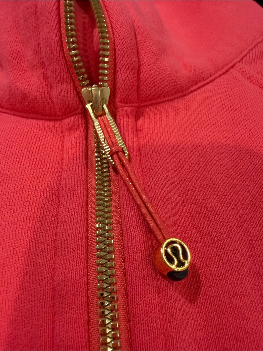 lululemon athletica coral Cropped Half-Zip Fleece Pullover - Picture 2 of 4